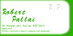 robert pallai business card